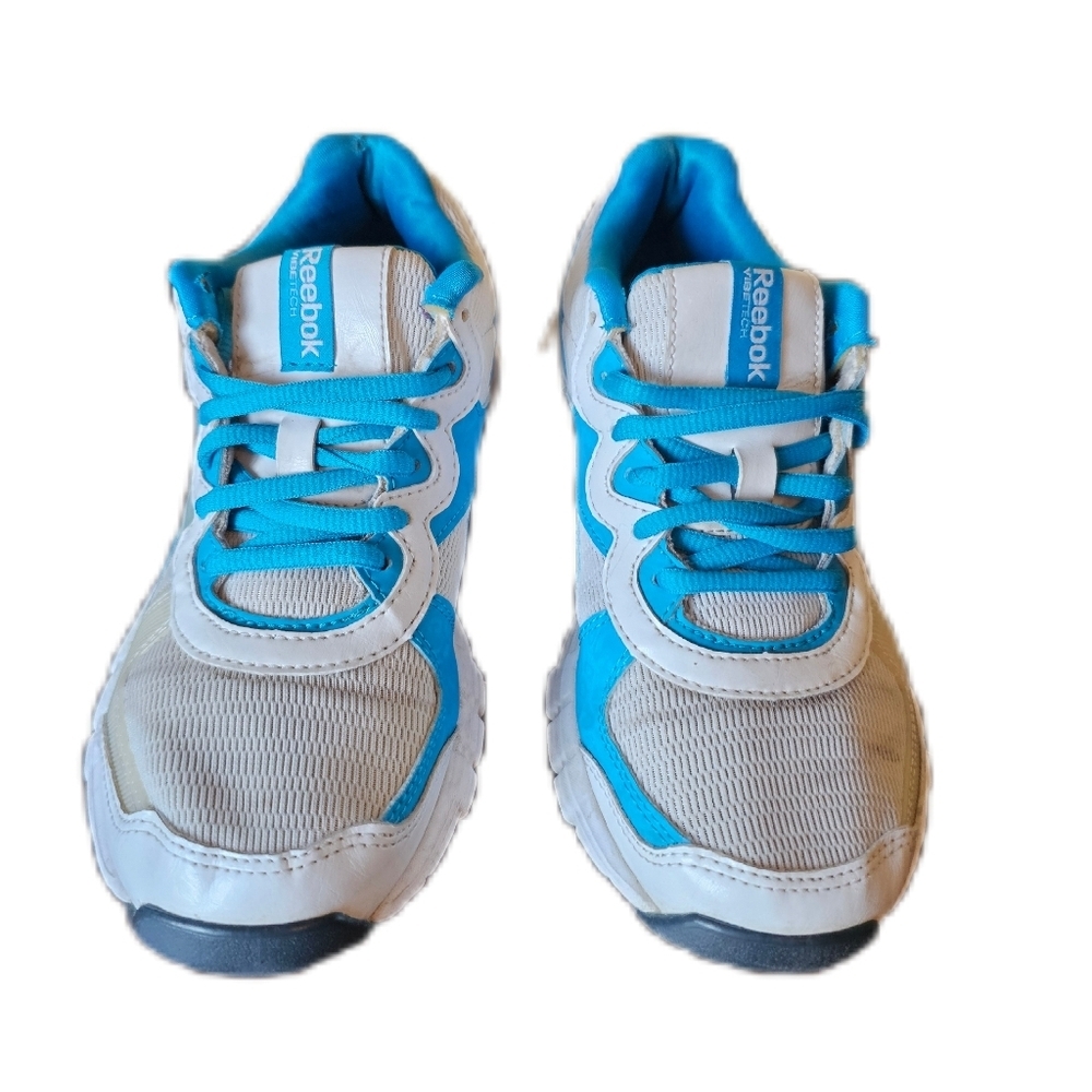 REEBOK VIBETECH Womens Running Training‎ Shoes Size 6 White/Blue - Picture 2 of 8